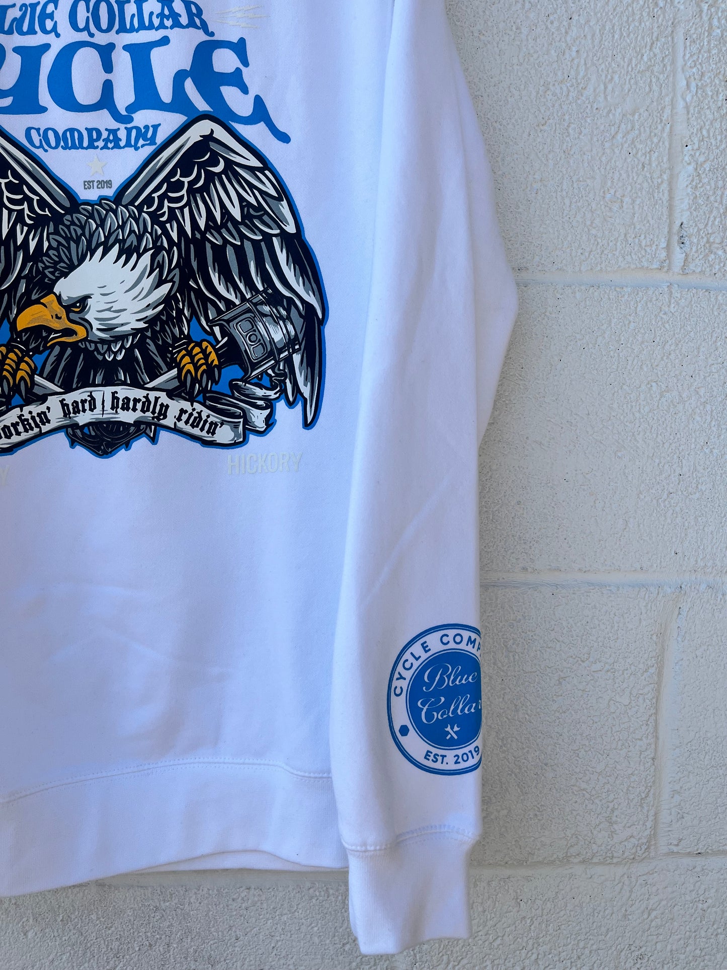 WORKIN HARD HARDLY RIDIN EAGLE CREWNECK