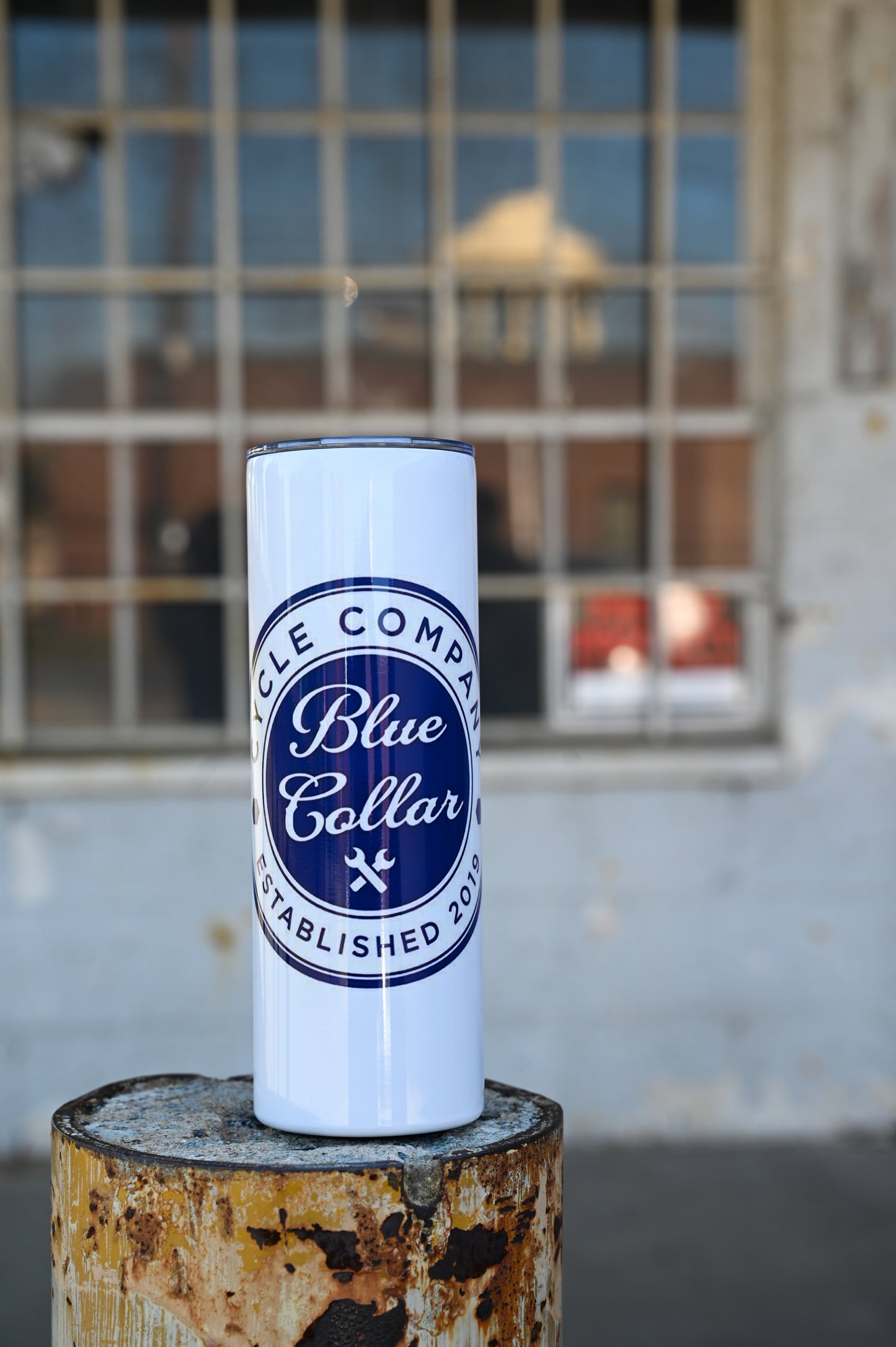 BLUE COLLAR METALLIC TUMBLER