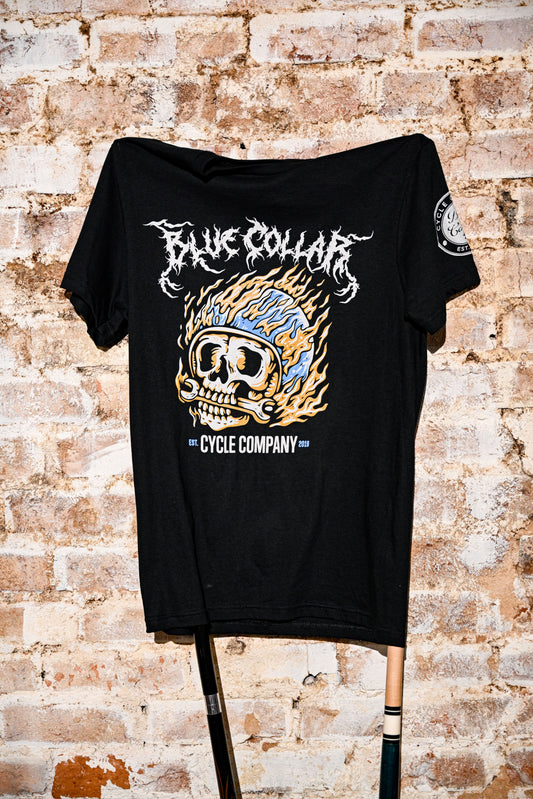 FLAMING SKULL T-SHIRT