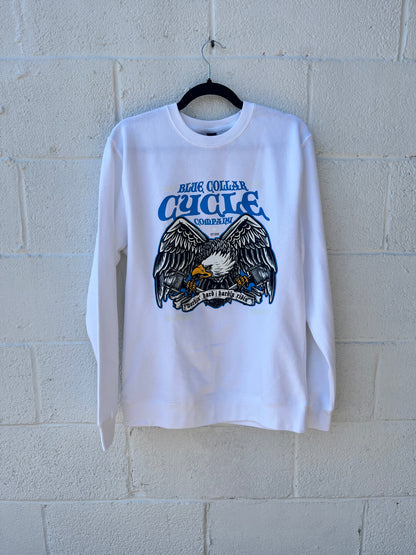 WORKIN HARD HARDLY RIDIN EAGLE CREWNECK